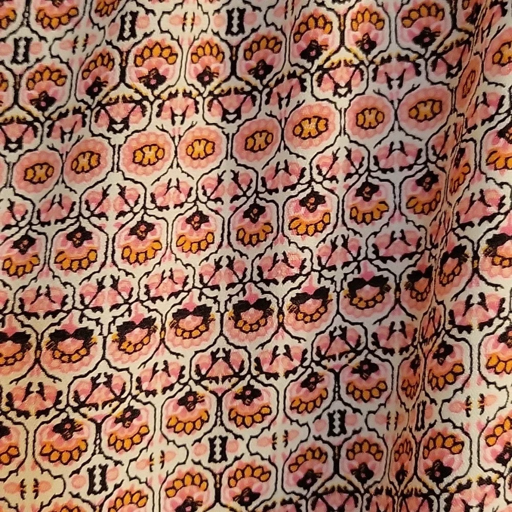 Gap medallion white pink  blue sleeveless dress small - Picture 2 of 10